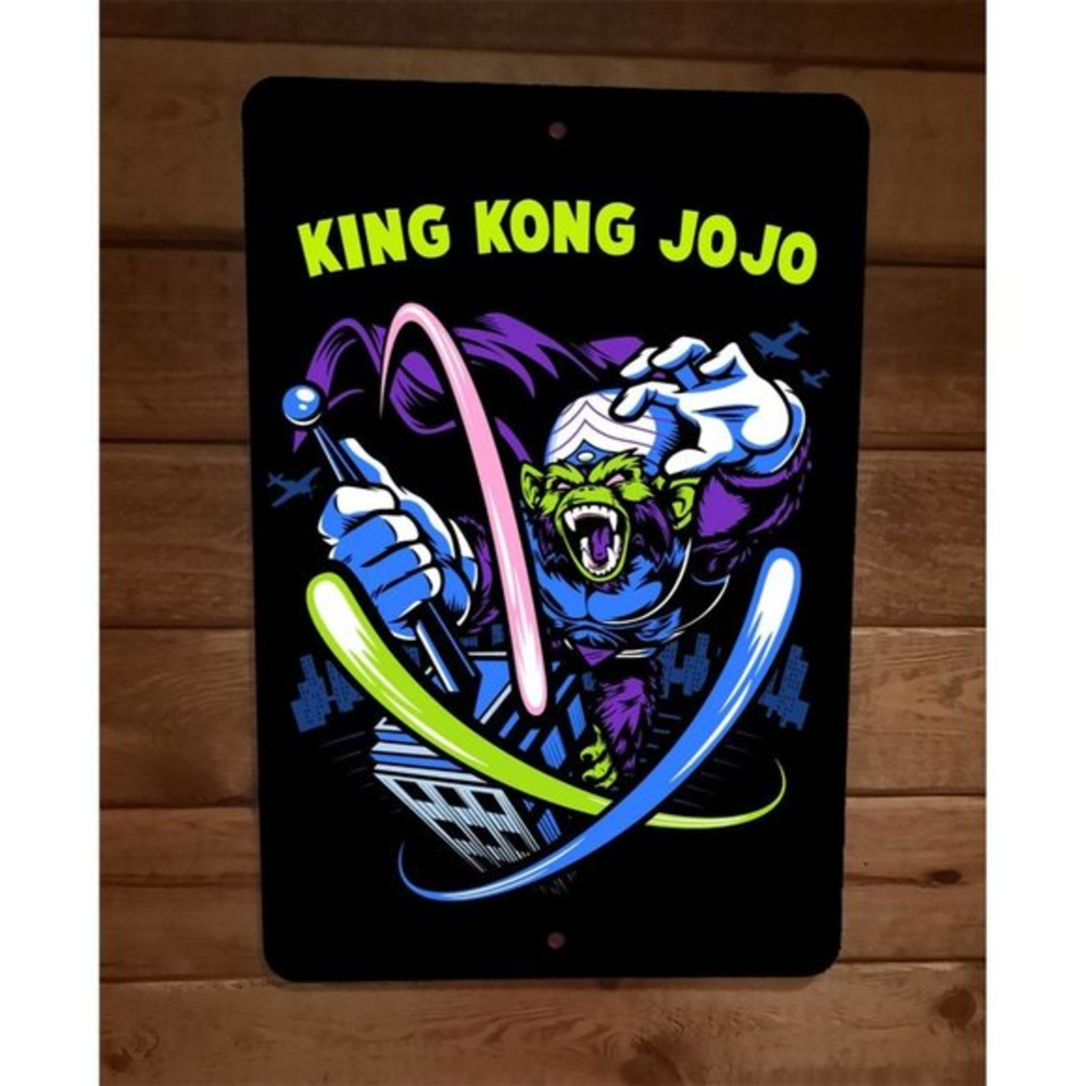 King Kong Mojo Jojo Powerpuff Girls Funny 8x12‎ Metal Wall Sign